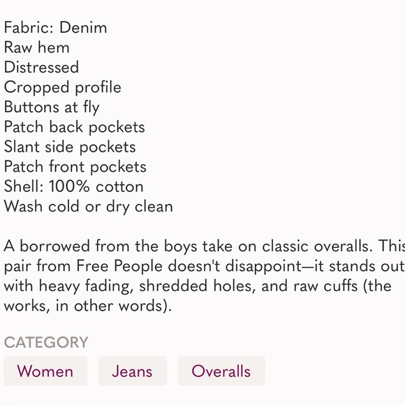 Free People Baggy Boyfriend Overalls - Picture 16 of 16